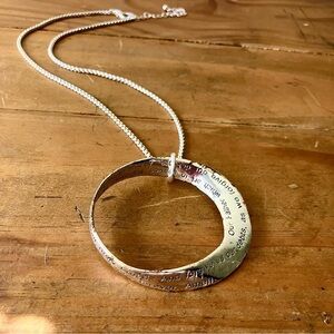 Silver‎ Metal Prayer Necklace